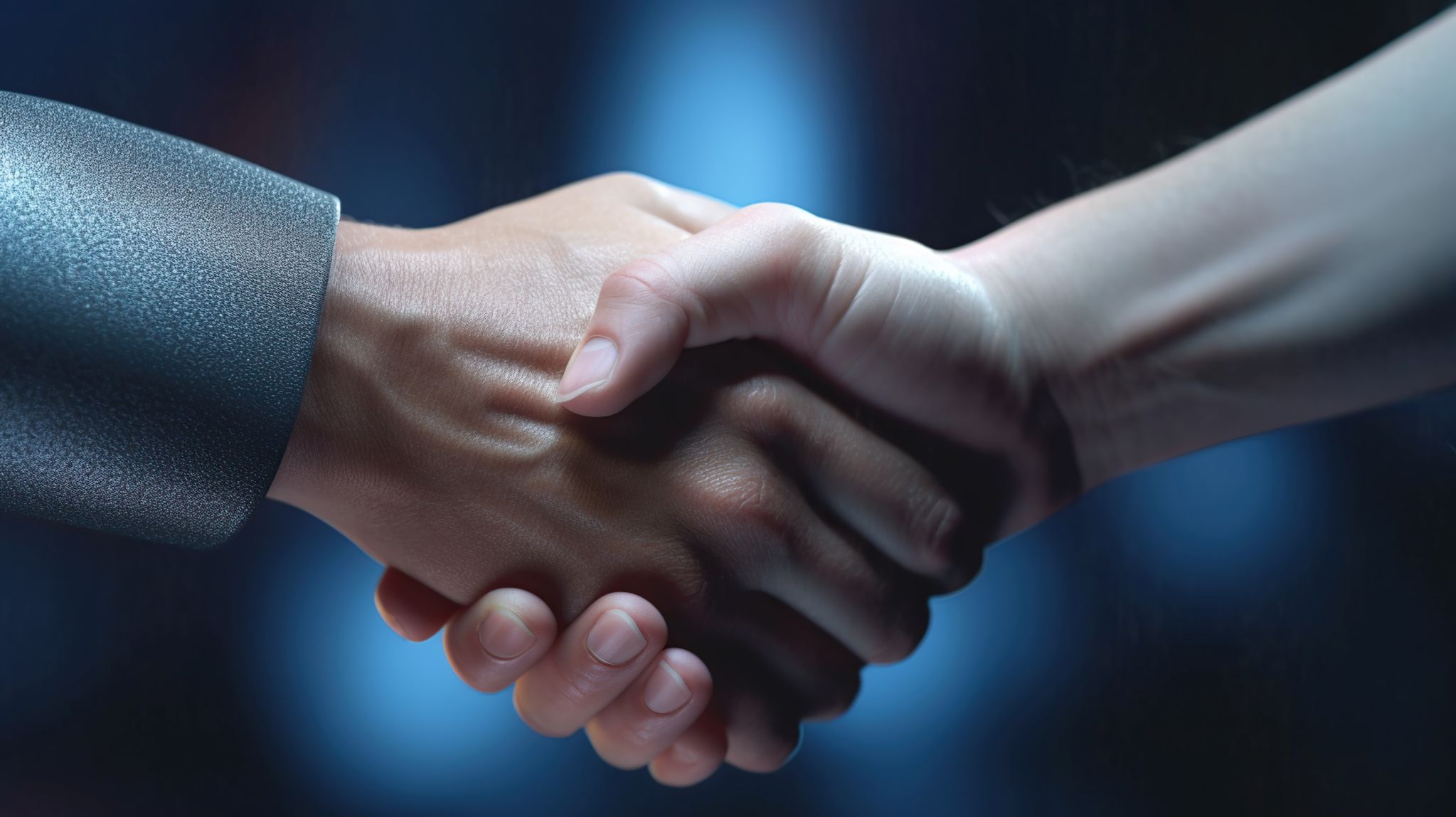 shaking hand business collaboration AI Generated Image
